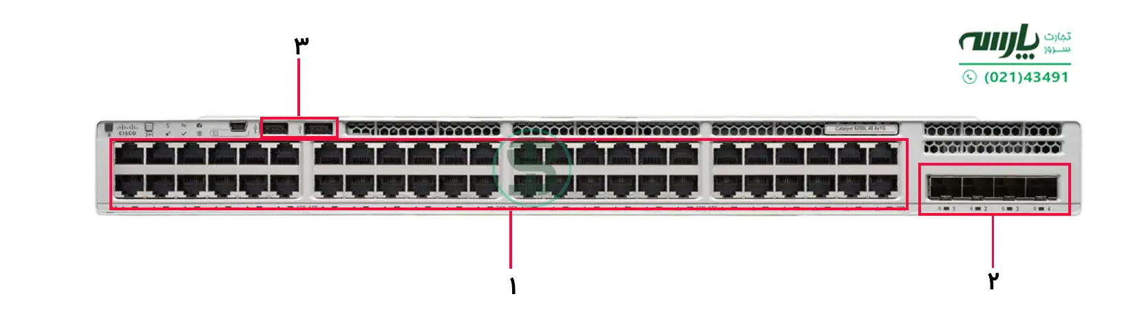 پنل جلو سوئیچ 9200L-48T4-GE